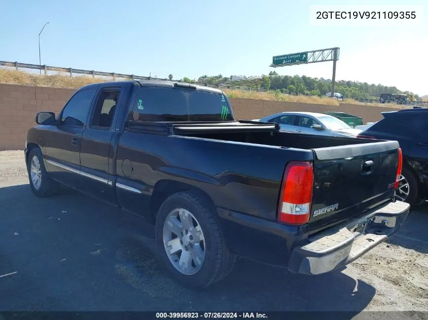 2GTEC19V921109355 2002 GMC Sierra 1500 Sle