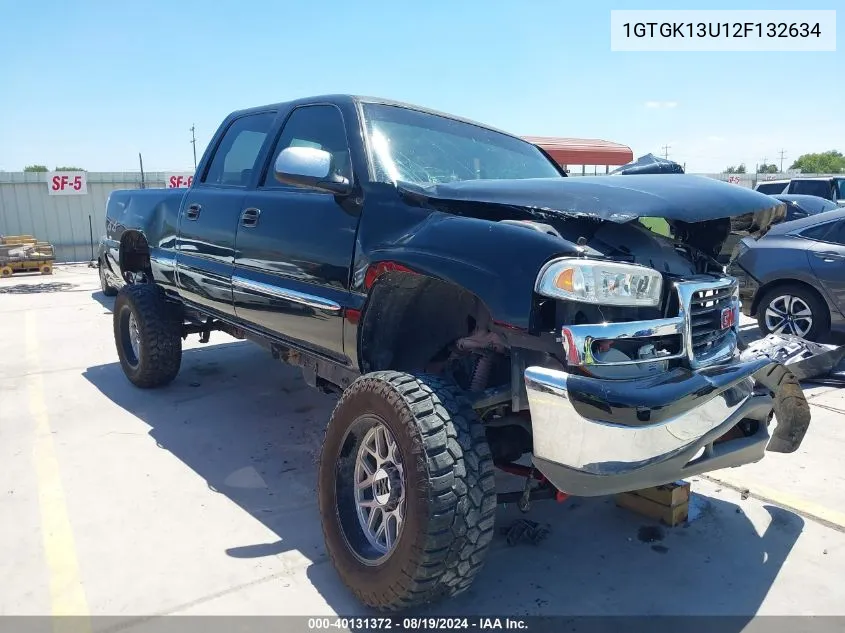 2002 GMC Sierra 1500Hd Sle VIN: 1GTGK13U12F132634 Lot: 40131372