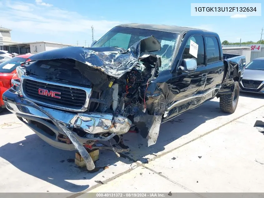 2002 GMC Sierra 1500Hd Sle VIN: 1GTGK13U12F132634 Lot: 40131372