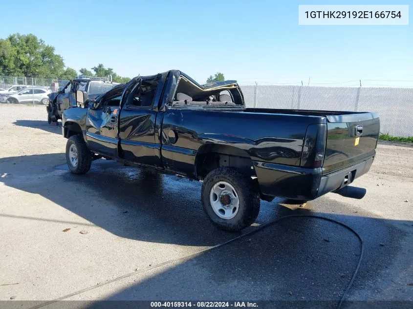 2002 GMC Sierra 2500Hd Sl/Sle/Standard VIN: 1GTHK29192E166754 Lot: 40159314