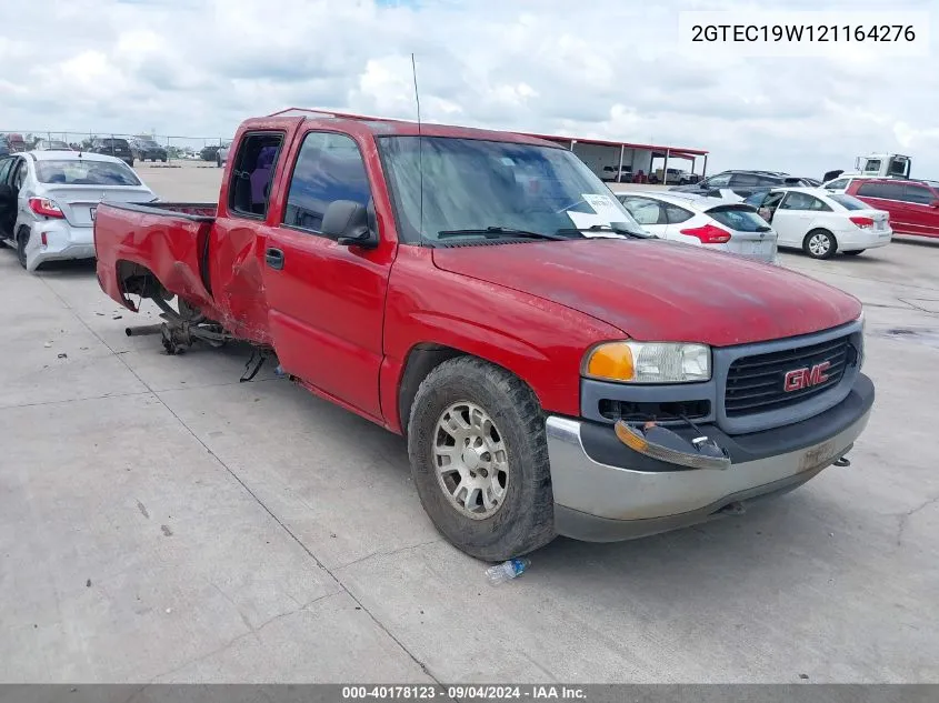 2002 GMC Sierra VIN: 2GTEC19W121164276 Lot: 40178123