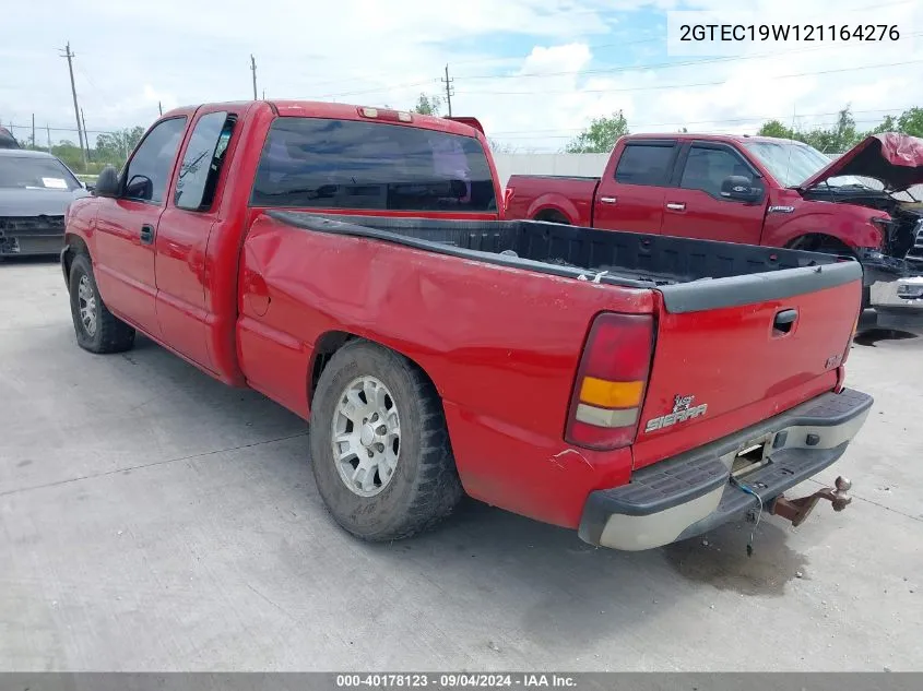 2002 GMC Sierra VIN: 2GTEC19W121164276 Lot: 40178123