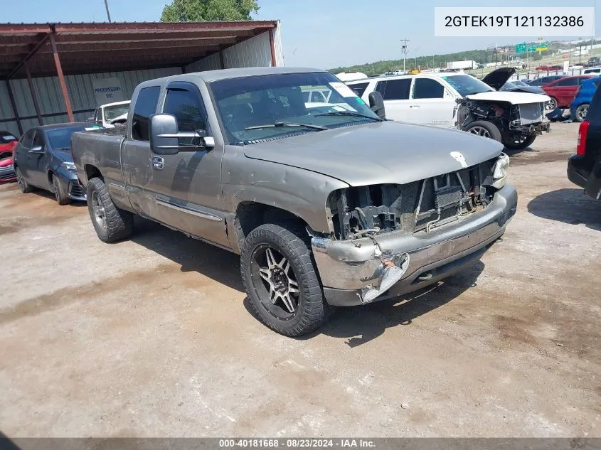 2002 GMC Sierra 1500 Sle VIN: 2GTEK19T121132386 Lot: 40181668