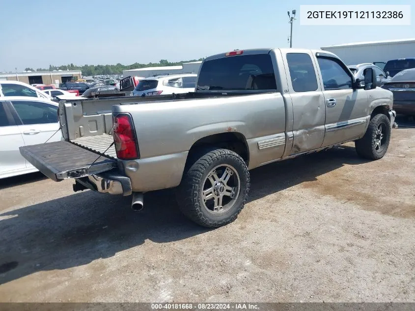 2002 GMC Sierra 1500 Sle VIN: 2GTEK19T121132386 Lot: 40181668