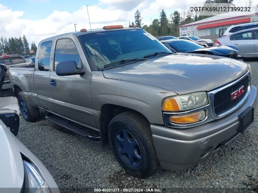 2002 GMC Sierra 1500 Denali VIN: 2GTFK69U121399232 Lot: 40201377