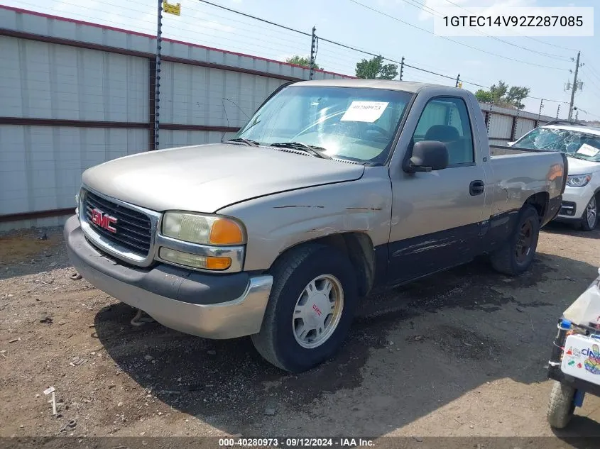 2002 GMC Sierra 1500 Sl VIN: 1GTEC14V92Z287085 Lot: 40280973