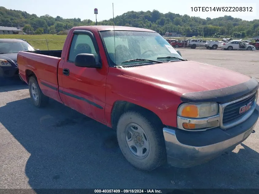 2002 GMC Sierra 1500 Sl VIN: 1GTEC14W52Z208312 Lot: 40357409