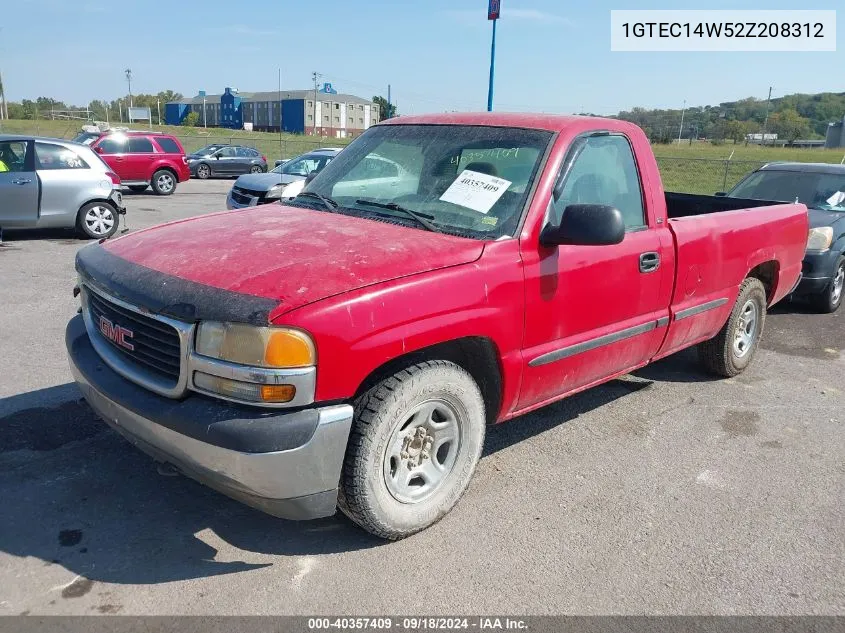 2002 GMC Sierra 1500 Sl VIN: 1GTEC14W52Z208312 Lot: 40357409