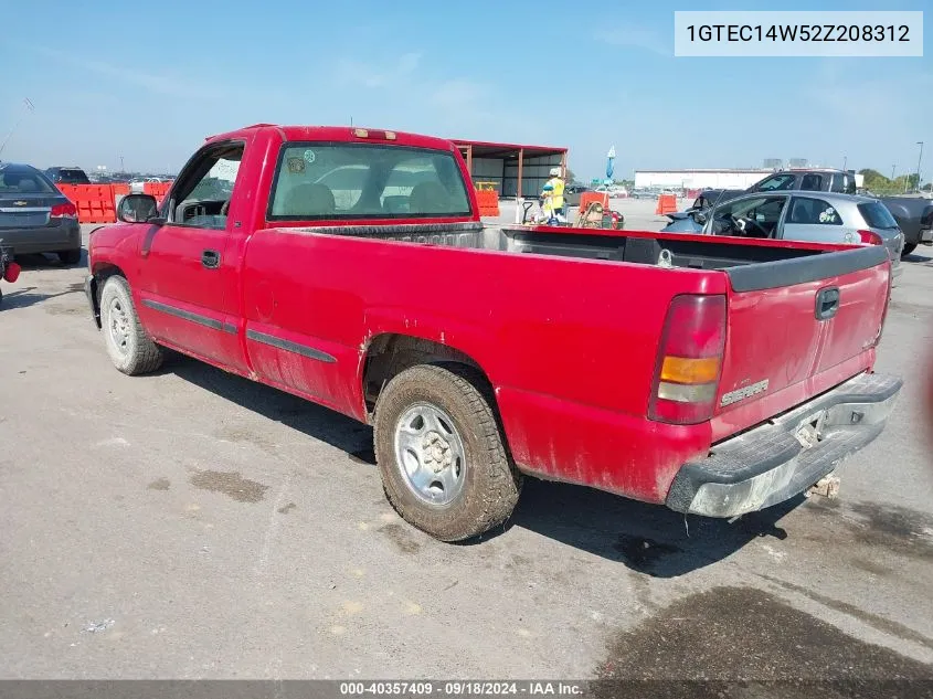 2002 GMC Sierra 1500 Sl VIN: 1GTEC14W52Z208312 Lot: 40357409