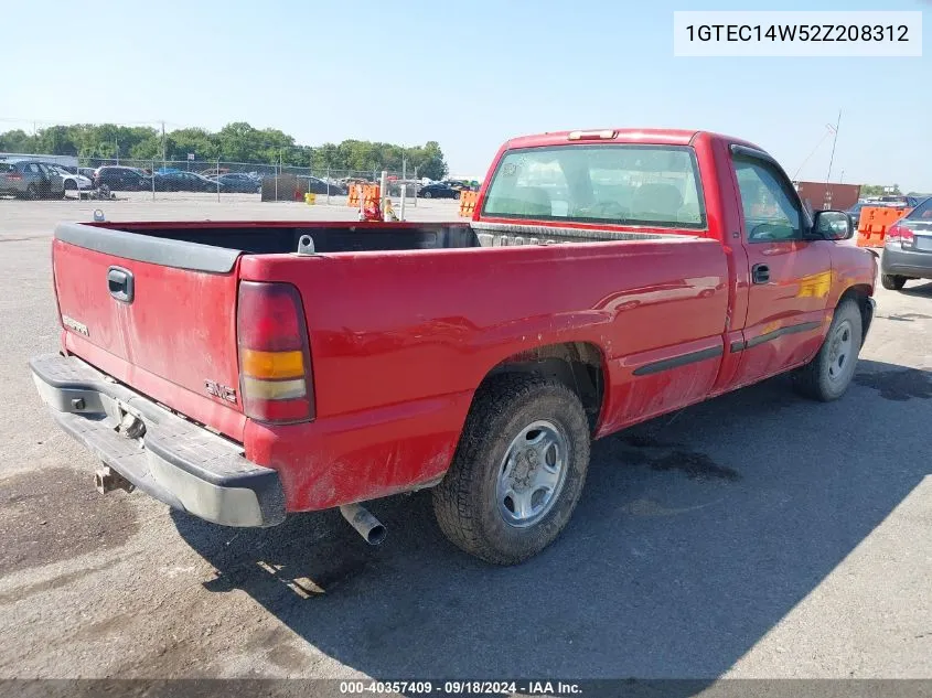 2002 GMC Sierra 1500 Sl VIN: 1GTEC14W52Z208312 Lot: 40357409