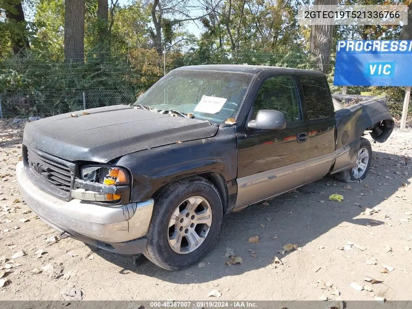 2002 GMC Sierra 1500 Sle VIN: 2GTEC19T521336766 Lot: 40387007