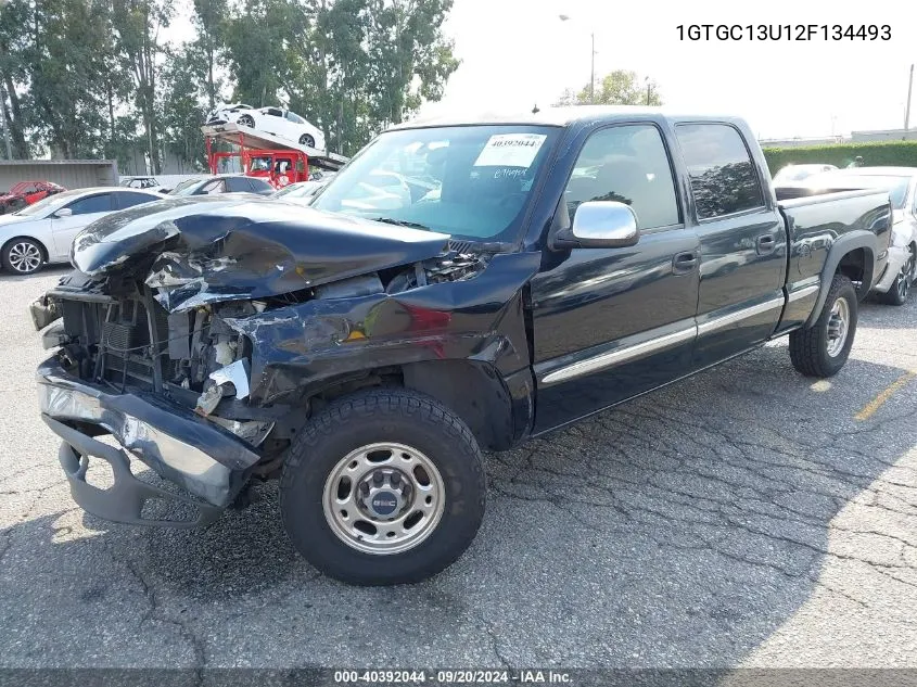 2002 GMC Sierra 1500Hd Sle VIN: 1GTGC13U12F134493 Lot: 40392044