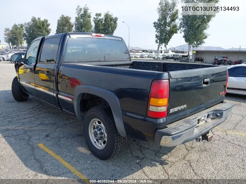 2002 GMC Sierra 1500Hd Sle VIN: 1GTGC13U12F134493 Lot: 40392044