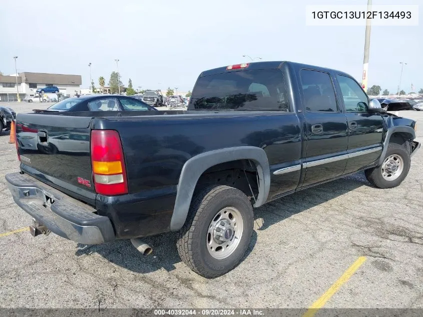 1GTGC13U12F134493 2002 GMC Sierra 1500Hd Sle