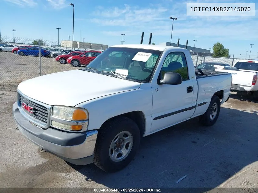 2002 GMC Sierra 1500 Sl VIN: 1GTEC14X82Z145070 Lot: 40435440