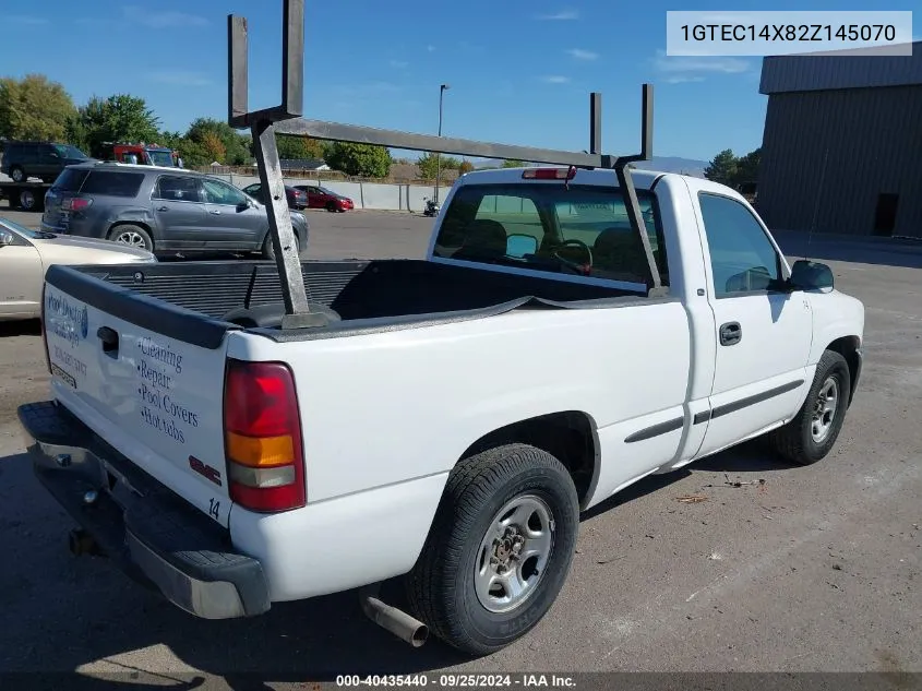 2002 GMC Sierra 1500 Sl VIN: 1GTEC14X82Z145070 Lot: 40435440