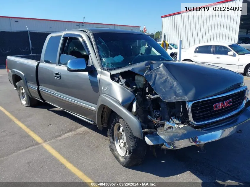 2002 GMC Sierra 1500 Sle VIN: 1GTEK19T02E254090 Lot: 40438957