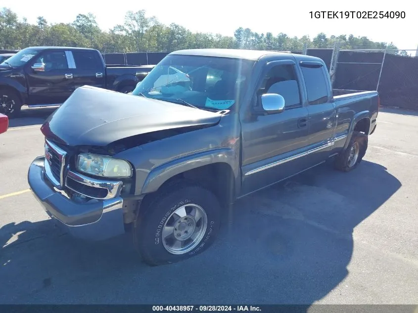 2002 GMC Sierra 1500 Sle VIN: 1GTEK19T02E254090 Lot: 40438957