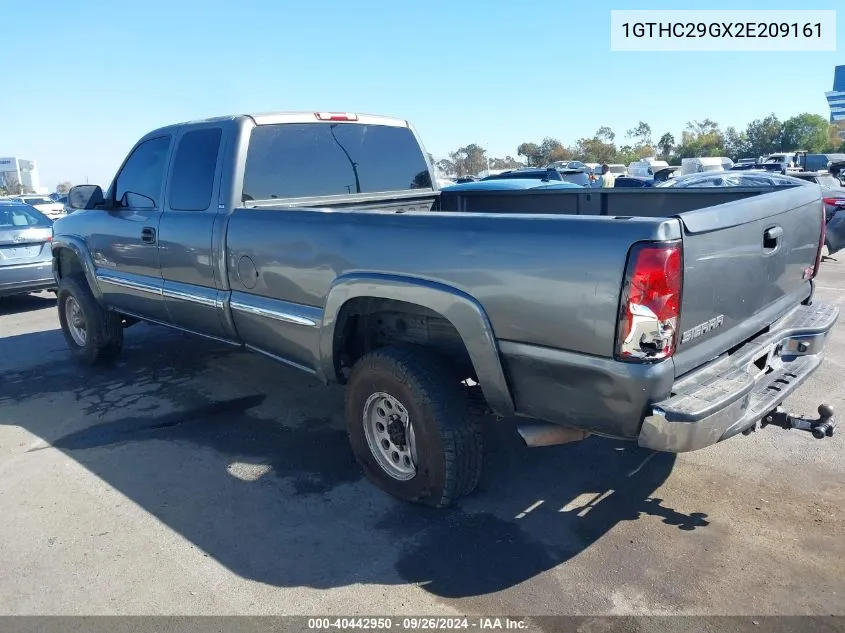 2002 GMC Sierra 2500Hd Sle VIN: 1GTHC29GX2E209161 Lot: 40442950