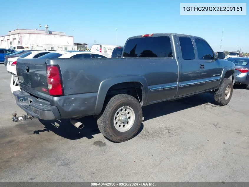 2002 GMC Sierra 2500Hd Sle VIN: 1GTHC29GX2E209161 Lot: 40442950