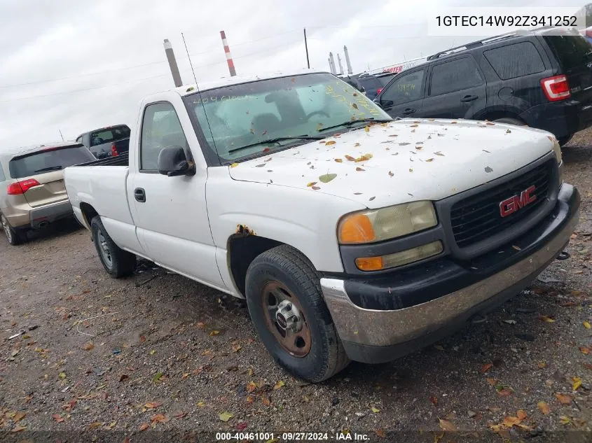 2002 GMC Sierra 1500 Standard VIN: 1GTEC14W92Z341252 Lot: 40461001