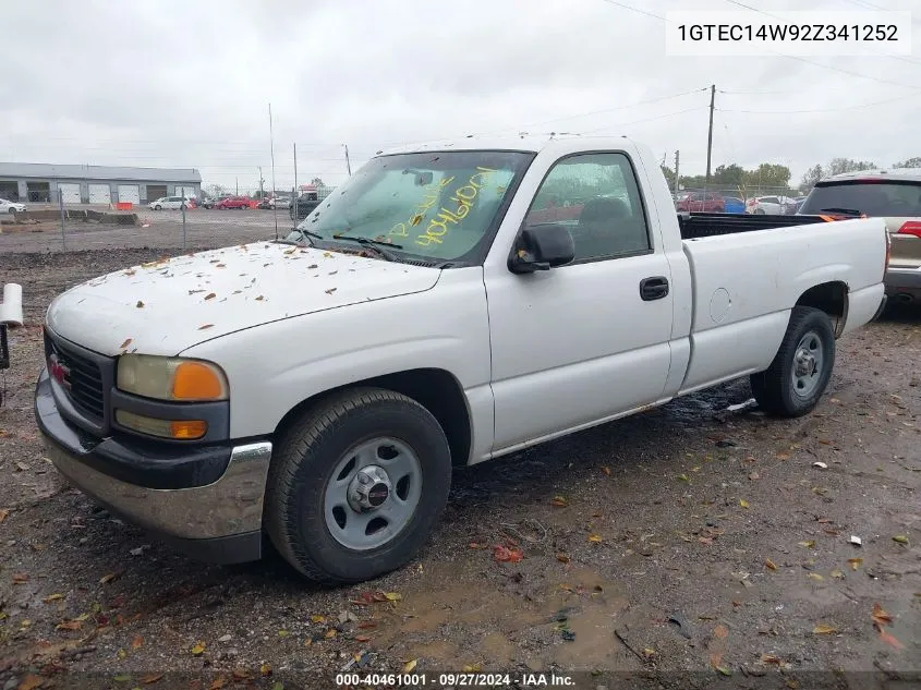 2002 GMC Sierra 1500 Standard VIN: 1GTEC14W92Z341252 Lot: 40461001