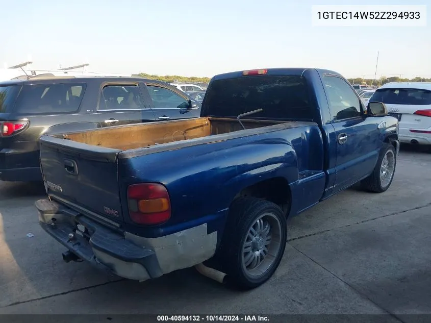 1GTEC14W52Z294933 2002 GMC Sierra 1500 Sl