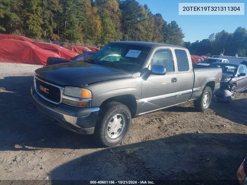 2002 GMC Sierra 1500 Sle VIN: 2GTEK19T321311304 Lot: 40601156