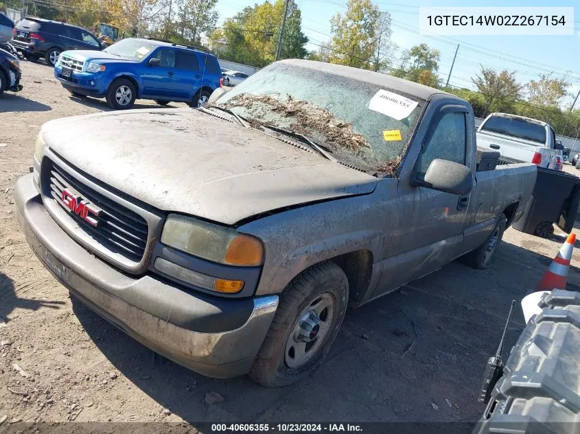 2002 GMC Sierra 1500 Standard VIN: 1GTEC14W02Z267154 Lot: 40606355