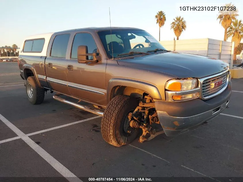 2002 GMC Sierra 2500Hd Sle VIN: 1GTHK23102F107238 Lot: 40787454