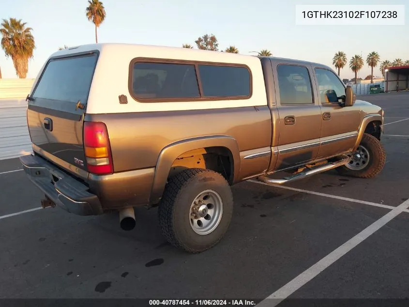 2002 GMC Sierra 2500Hd Sle VIN: 1GTHK23102F107238 Lot: 40787454