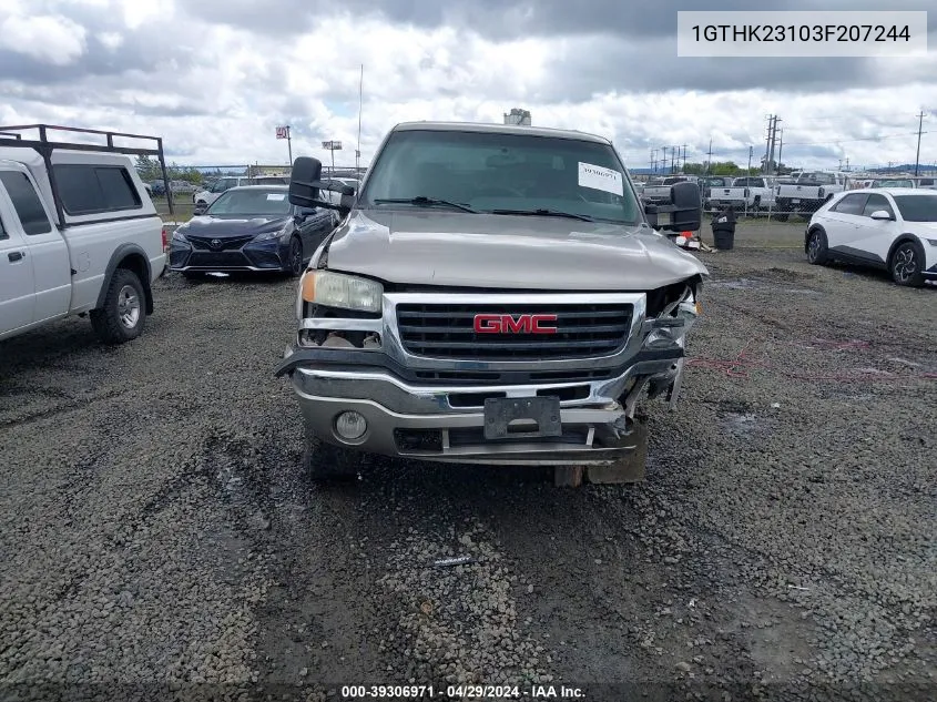 1GTHK23103F207244 2003 GMC Sierra 2500Hd Sle/Slt