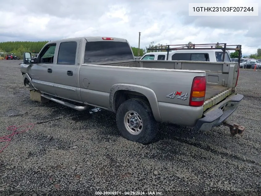 1GTHK23103F207244 2003 GMC Sierra 2500Hd Sle/Slt