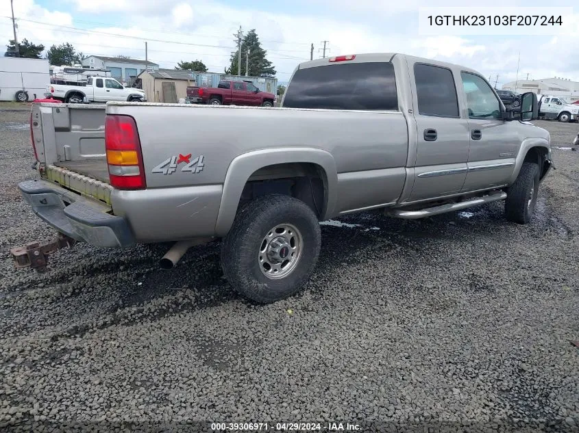 1GTHK23103F207244 2003 GMC Sierra 2500Hd Sle/Slt