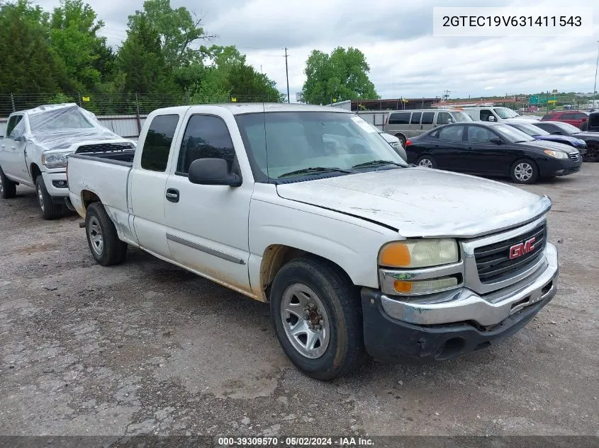 2003 GMC Sierra 1500 Sle VIN: 2GTEC19V631411543 Lot: 39309570