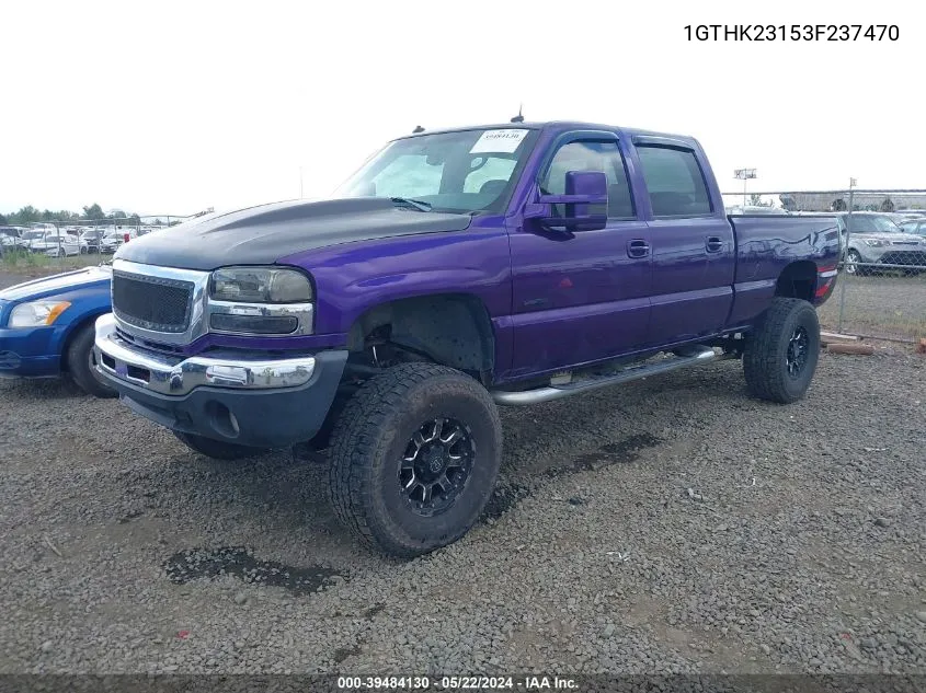 2003 GMC Sierra 2500Hd Slt VIN: 1GTHK23153F237470 Lot: 39484130