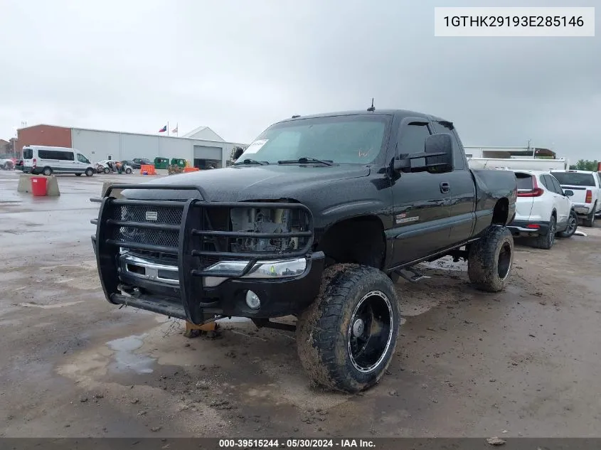 2003 GMC Sierra 2500Hd Slt VIN: 1GTHK29193E285146 Lot: 39515244