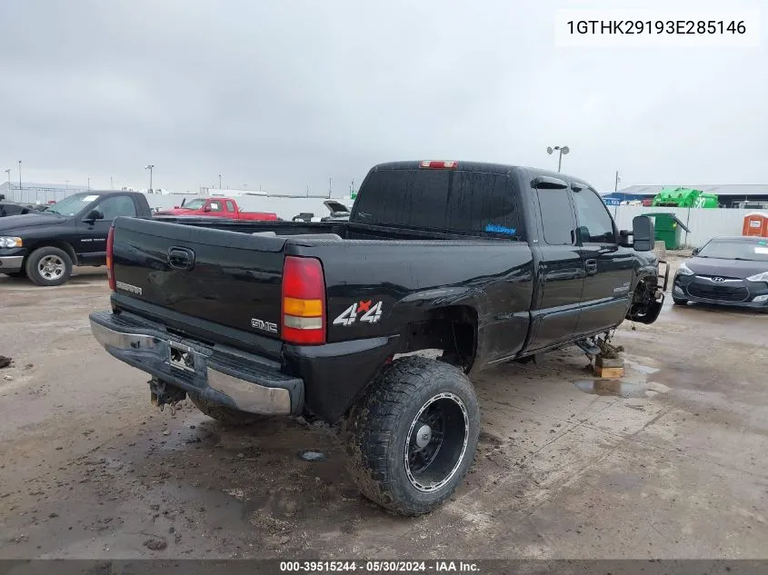 2003 GMC Sierra 2500Hd Slt VIN: 1GTHK29193E285146 Lot: 39515244