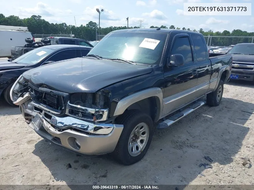 2003 GMC Sierra 1500 Slt VIN: 2GTEK19T631371773 Lot: 39643319