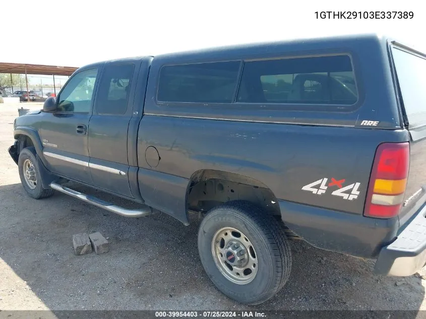 1GTHK29103E337389 2003 GMC Sierra 2500Hd Slt