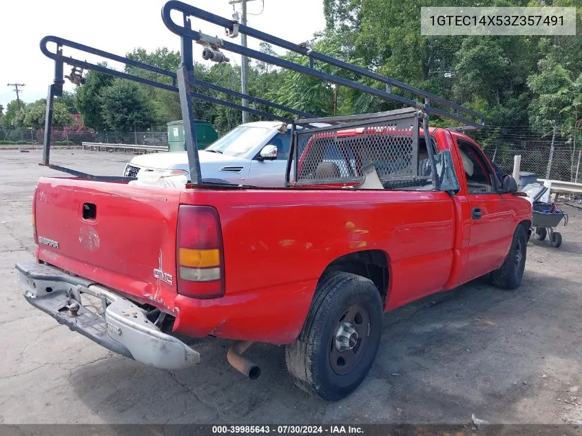 1GTEC14X53Z357491 2003 GMC Sierra 1500 Work Truck