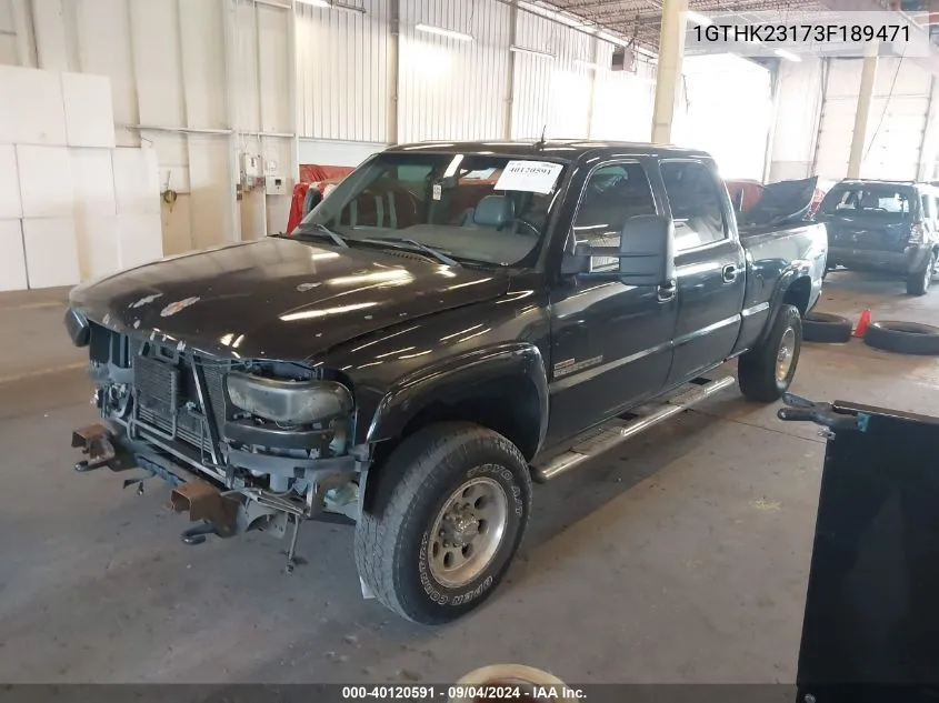 2003 GMC Sierra 2500Hd K2500 Heavy Duty VIN: 1GTHK23173F189471 Lot: 40120591