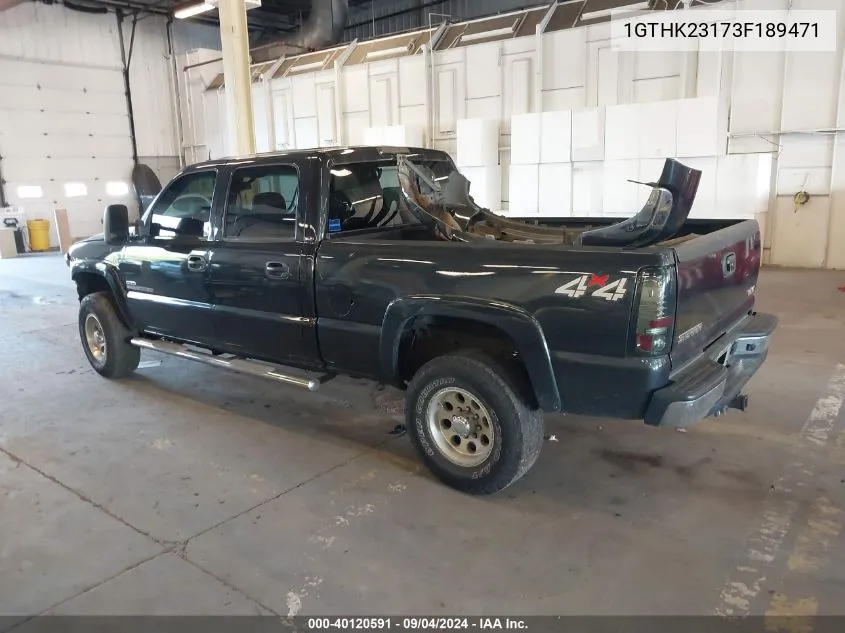 2003 GMC Sierra 2500Hd K2500 Heavy Duty VIN: 1GTHK23173F189471 Lot: 40120591