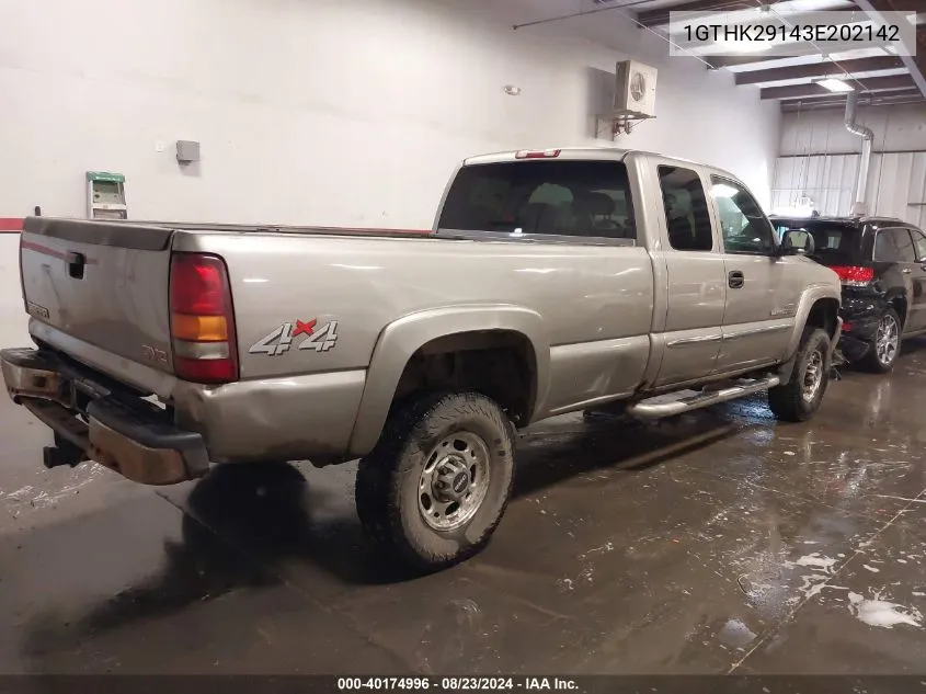 1GTHK29143E202142 2003 GMC Sierra 2500Hd Sle