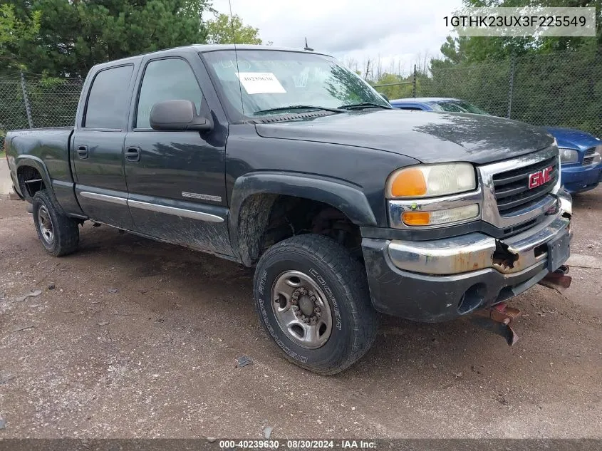 2003 GMC Sierra 2500Hd Slt VIN: 1GTHK23UX3F225549 Lot: 40239630