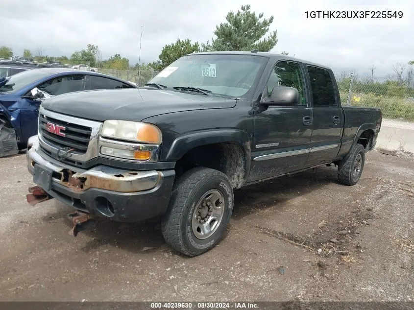 2003 GMC Sierra 2500Hd Slt VIN: 1GTHK23UX3F225549 Lot: 40239630