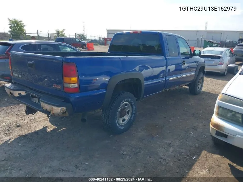 2003 GMC Sierra 2500Hd Sle VIN: 1GTHC29U13E162979 Lot: 40241132