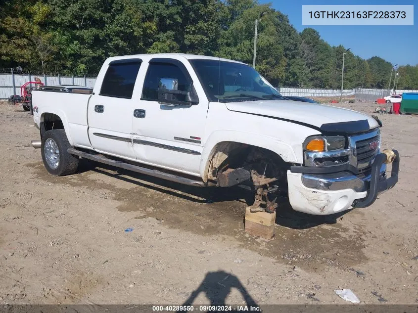 2003 GMC Sierra 2500Hd Slt VIN: 1GTHK23163F228373 Lot: 40289550