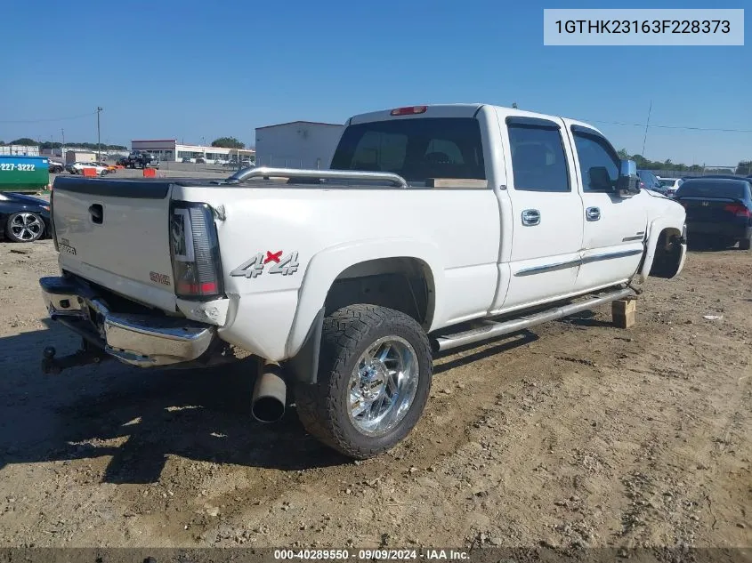 2003 GMC Sierra 2500Hd Slt VIN: 1GTHK23163F228373 Lot: 40289550