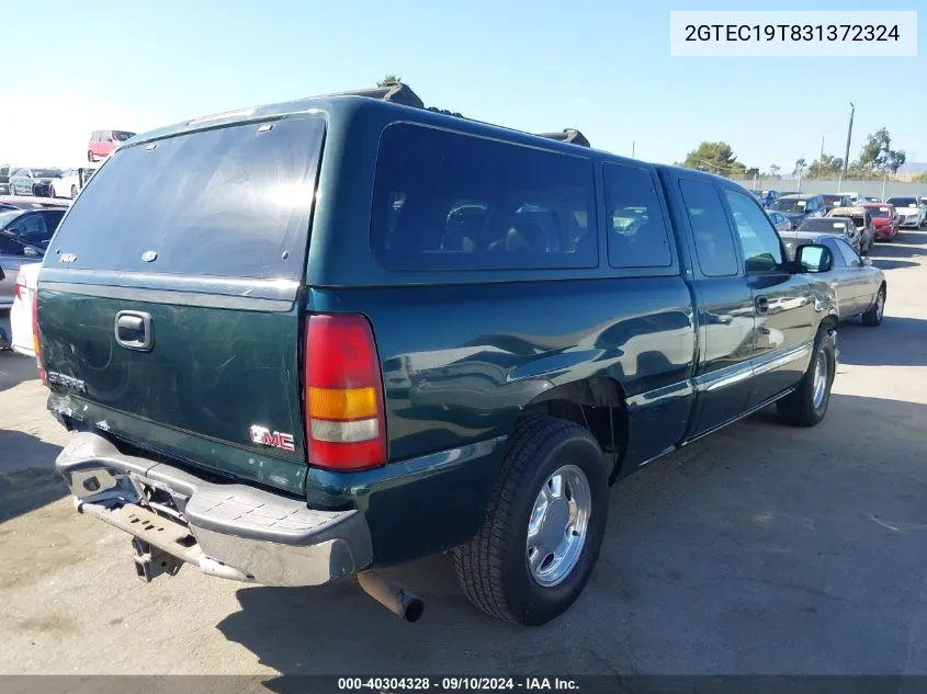 2003 GMC Sierra 1500 Slt VIN: 2GTEC19T831372324 Lot: 40304328